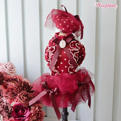 ウーフリンク WOOFLINK AUDREY DRESS【小型犬 犬服 ワンピース ドレス スカート セレブ】
