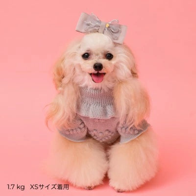ゴッドピヴァ GODPIVA 2025AW ローゲージニットワンピース【小型犬 犬服 ワンピース ドレス スカート】