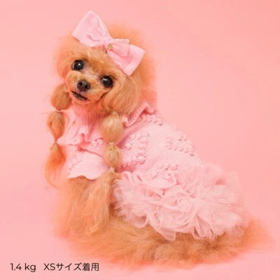 ゴッドピヴァ GODPIVA 2025AW ローゲージニットワンピース【小型犬 犬服 ワンピース ドレス スカート】