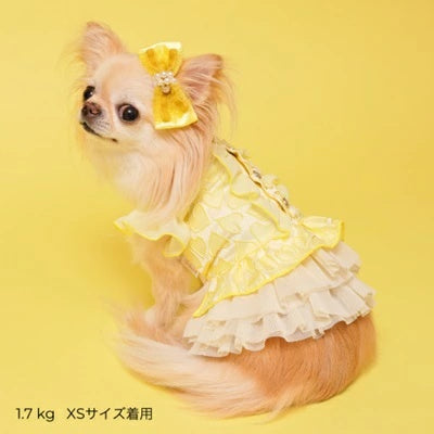 ゴッドピヴァ GODPIVA ハートフリルワンピース【小型犬 犬服 ワンピース ドレス スカート】