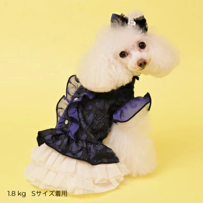 ゴッドピヴァ GODPIVA ハートフリルワンピース【小型犬 犬服 ワンピース ドレス スカート】
