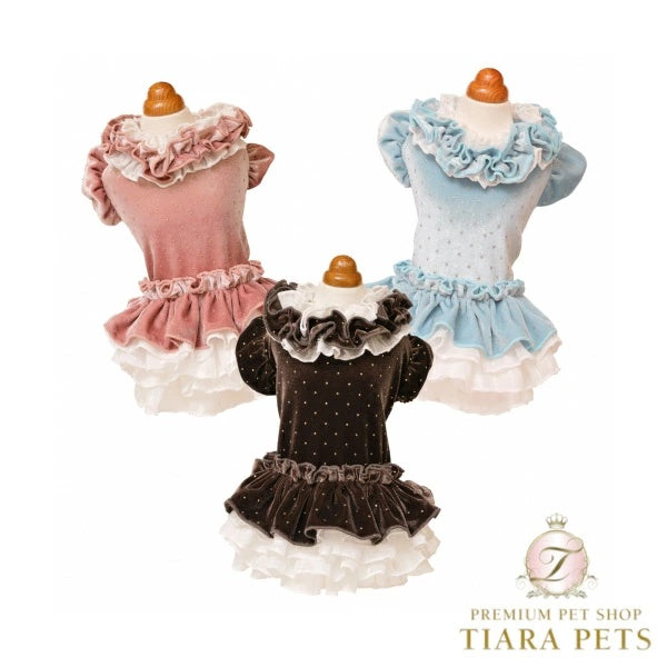 ゴッドピヴァ GODPIVA ドットプリマワンピース【小型犬 犬服 ワンピース ドレス スカート】