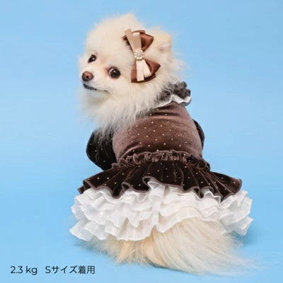 ゴッドピヴァ GODPIVA ドットプリマワンピース【小型犬 犬服 ワンピース ドレス スカート】