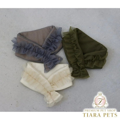 ミムット mimtto Tulle scarf【小型犬 犬用 アクセサリー スカーフ マフラー ストール セレブ】