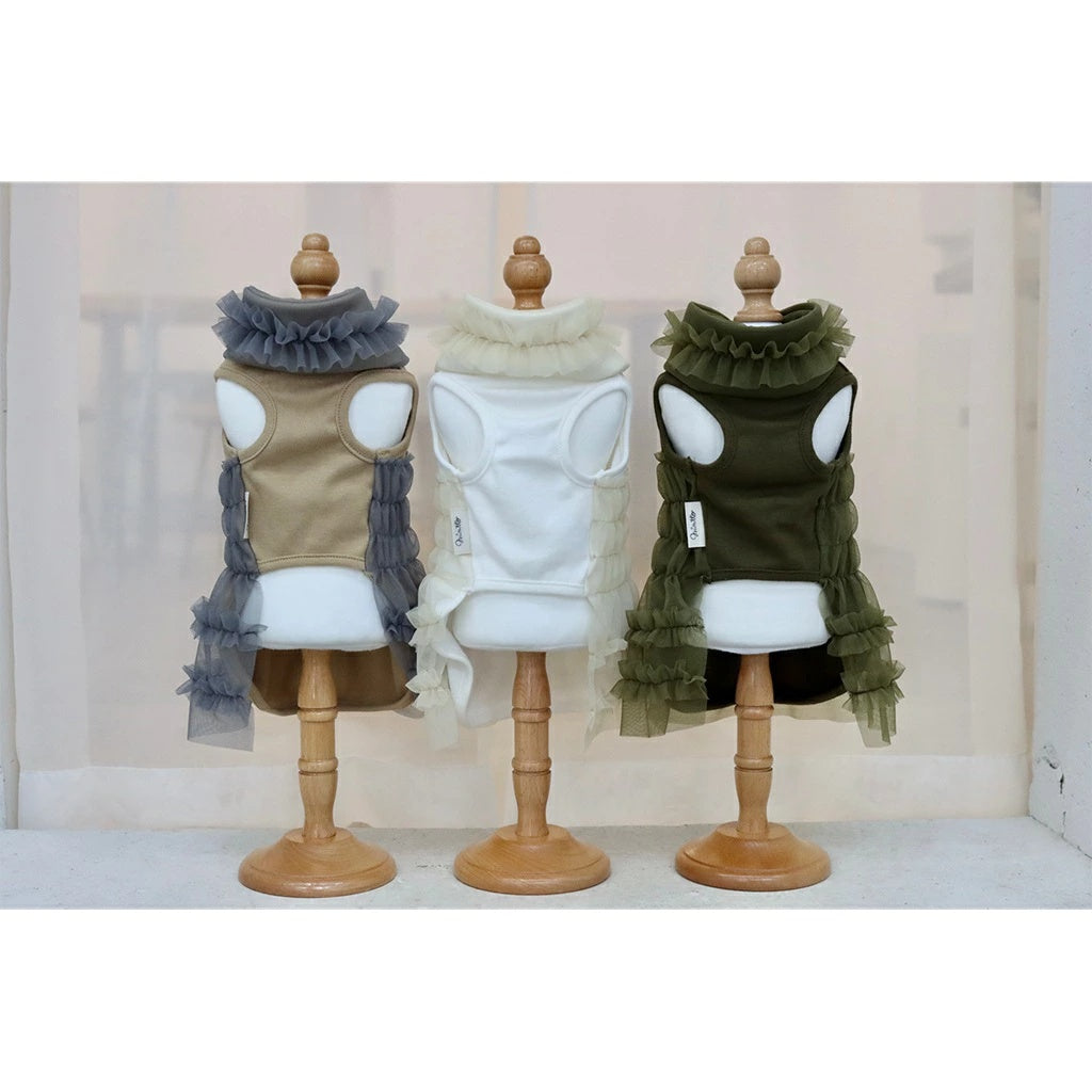 ミムット mimtto Tulle scarf【小型犬 犬用 アクセサリー スカーフ マフラー ストール セレブ】