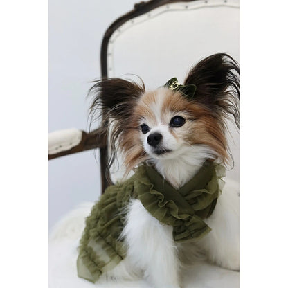 ミムット mimtto Tulle scarf【小型犬 犬用 アクセサリー スカーフ マフラー ストール セレブ】