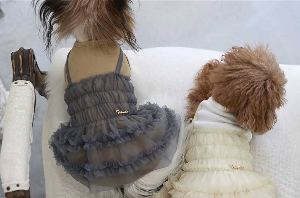 ミムット mimtto Tulle dress【小型犬 犬服 ワンピース ドレス スカート セレブ】