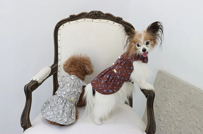ミムット mimtto Floral dress【小型犬 犬服 ワンピース ドレス スカート セレブ】