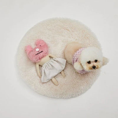 ルイスドッグ louisdog Anywhere Fur Rug/Blanc【小型犬 犬用 ラグ マット セレブ】
