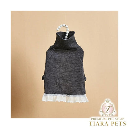 ルイスドッグ louisdog Grey Whisper Highneck【小型犬 犬服 トップス ハイネック セレブ】