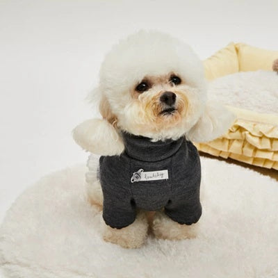 ルイスドッグ louisdog Grey Whisper Highneck【小型犬 犬服 トップス ハイネック セレブ】