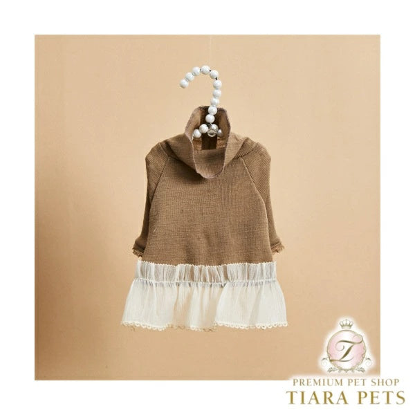 ルイスドッグ louisdog Mellow Beige Highneck【小型犬 犬服 トップス ハイネック セレブ】