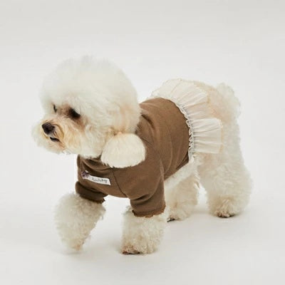 ルイスドッグ louisdog Mellow Beige Highneck【小型犬 犬服 トップス ハイネック セレブ】