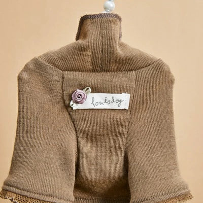 ルイスドッグ louisdog Mellow Beige Highneck【小型犬 犬服 トップス ハイネック セレブ】