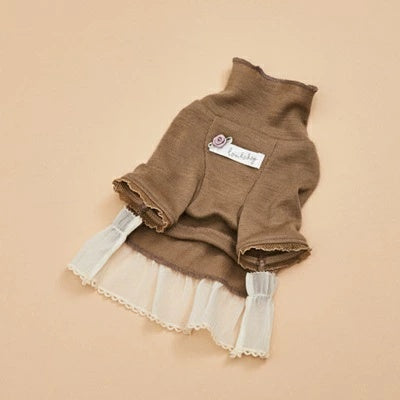 ルイスドッグ louisdog Mellow Beige Highneck【小型犬 犬服 トップス ハイネック セレブ】