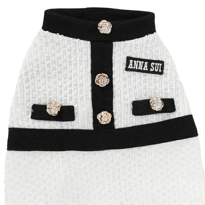 アナ スイ ANNA SUI ツイード風ニットワンピース【小型犬 犬服 ワンピース ドレス スカート セレブ】