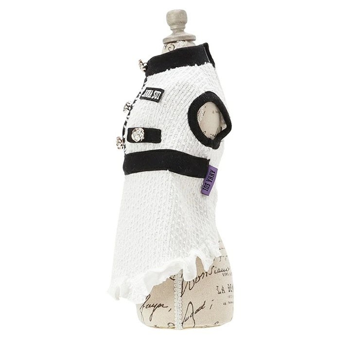 アナ スイ ANNA SUI ツイード風ニットワンピース【小型犬 犬服 ワンピース ドレス スカート セレブ】
