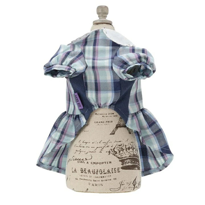 アナ スイ ANNA SUI リボンチャーム付きチェック柄ワンピース【小型犬 犬服 ワンピース ドレス スカート セレブ】