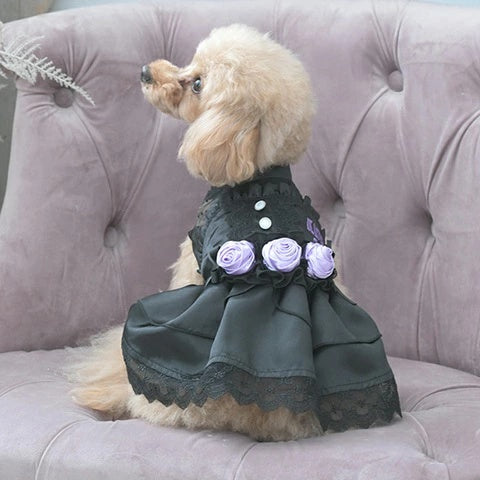 アナ スイ ANNA SUI バラデザインヘッドドレス【小型犬 犬用 ヘアアクセサリー ヘッドドレス セレブ】