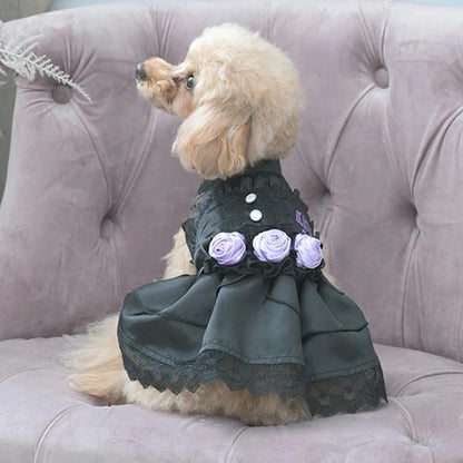 アナ スイ ANNA SUI バラデザインヘッドドレス【小型犬 犬用 ヘアアクセサリー ヘッドドレス セレブ】