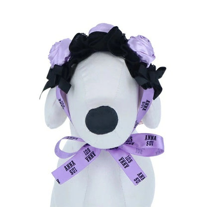 アナ スイ ANNA SUI バラデザインヘッドドレス【小型犬 犬用 ヘアアクセサリー ヘッドドレス セレブ】