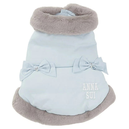 アナ スイ ANNA SUI リボン付きリアルダウンベスト【小型犬 犬服 アウター ダウン ベスト セレブ】