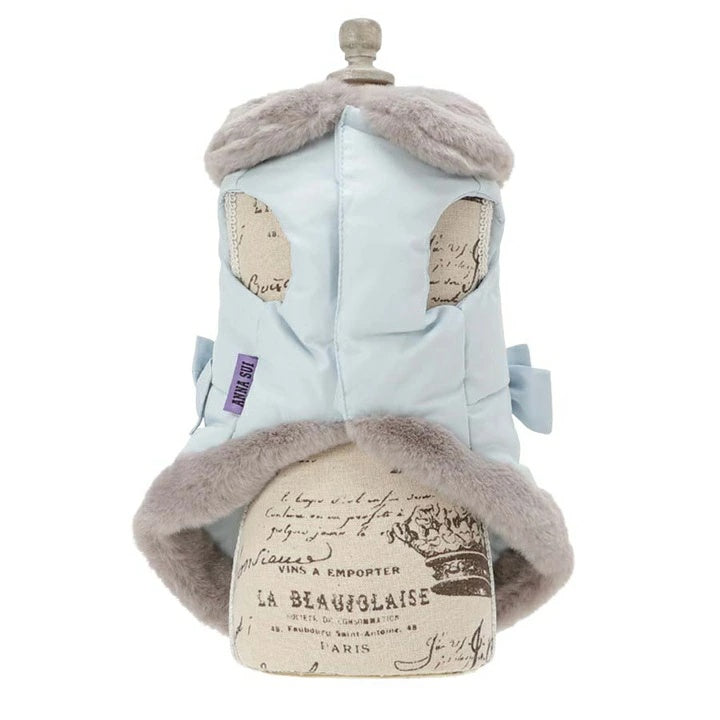 アナ スイ ANNA SUI リボン付きリアルダウンベスト【小型犬 犬服 アウター ダウン ベスト セレブ】