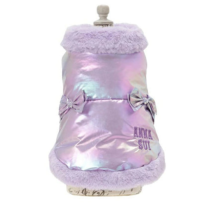 アナ スイ ANNA SUI リボン付きリアルダウンベスト【小型犬 犬服 アウター ダウン ベスト セレブ】
