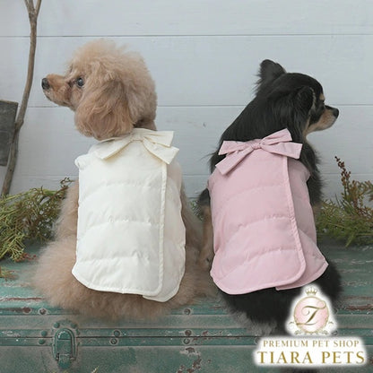 ワンオクターヴ One Octave スウィートカラーダウンベスト【小型犬 犬服 ウエア アウター ダウン ノースリーブ セレブ】