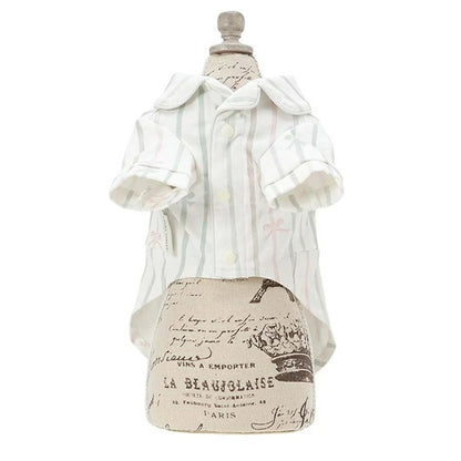 ローラアシュレイ LAURA ASHLEY リラックスパジャマスリープ帽子セット【小型犬 犬服 ウエア ルームウェア 部屋着 パジャマ セレブ】