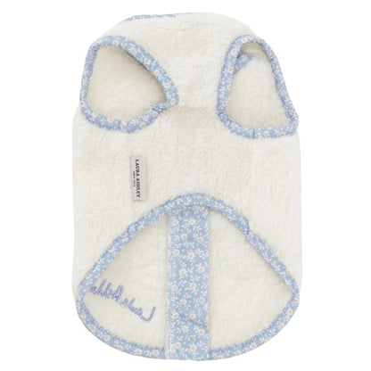 ローラアシュレイ LAURA ASHLEY パイピングフリース【小型犬 犬服 ウエア ルームウェア 部屋着 パジャマ セレブ】