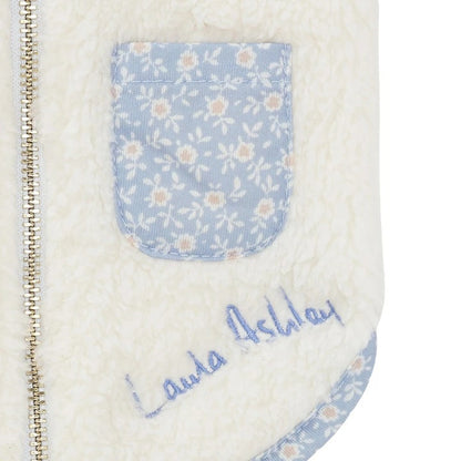 ローラアシュレイ LAURA ASHLEY パイピングフリース【小型犬 犬服 ウエア ルームウェア 部屋着 パジャマ セレブ】