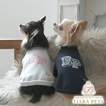 ロペピクニック ROPE PICNIC レースロゴトレーナー【小型犬 犬服 ウエア トップス トレーナー スウェット セレブ】