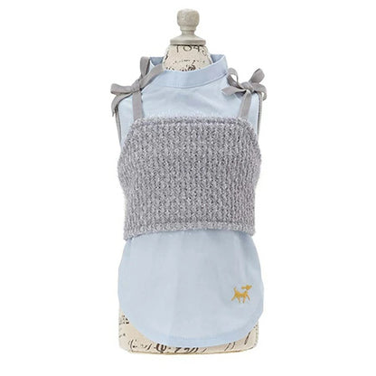 ロペピクニック ROPE PICNIC ラメニットドッキングワンピース【小型犬 犬服 ウエア ワンピース ドレス スカート セレブ】
