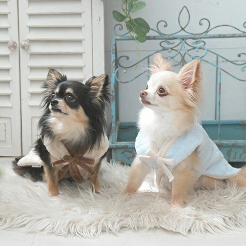 ロペピクニック ROPE PICNIC もこもこキルティング半纏【小型犬 犬服 アウター ジャケット ベスト セレブ】