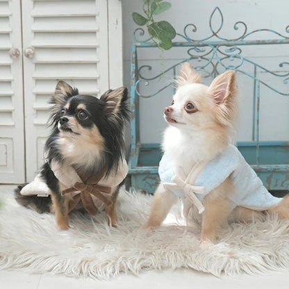 ロペピクニック ROPE PICNIC もこもこキルティング半纏【小型犬 犬服 アウター ジャケット ベスト セレブ】