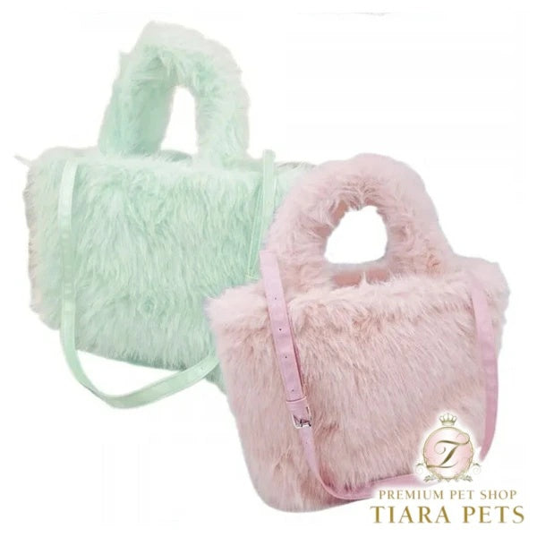 サーカスサーカス circus circus ★先行予約10月中〜下旬★Glittery Fur Carry Bag(CCB-0072)【小型犬 犬用 オーナー用 キャリーバッグ カバン】