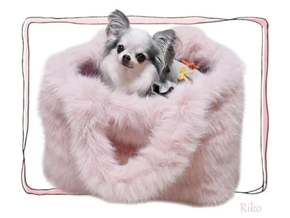 サーカスサーカス circus circus ★先行予約10月中〜下旬★Glittery Fur Carry Bag(CCB-0072)【小型犬 犬用 オーナー用 キャリーバッグ カバン】