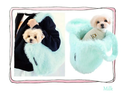 サーカスサーカス circus circus ★先行予約10月中〜下旬★Glittery Fur Carry Bag(CCB-0072)【小型犬 犬用 オーナー用 キャリーバッグ カバン】