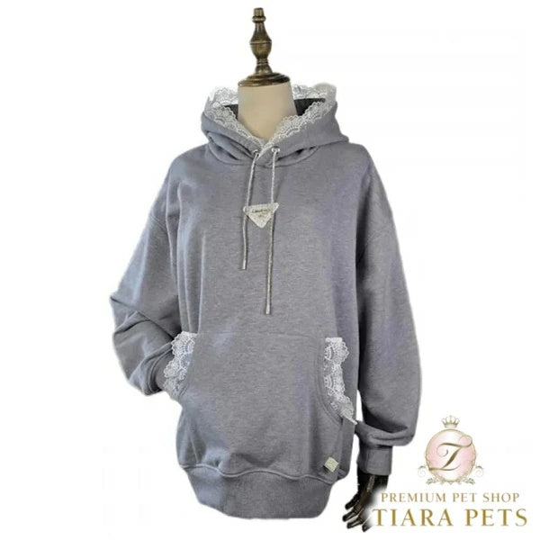 サーカスサーカス circus circus ★先行予約10月上旬入荷★Classy Laced Owner's Hoodie(CCZ-0071)【小型犬 オーナー用 ママ用 ウエア トップス パーカー】