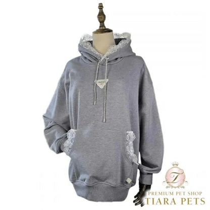 サーカスサーカス circus circus ★先行予約10月上旬入荷★Classy Laced Owner's Hoodie(CCZ-0071)【小型犬 オーナー用 ママ用 ウエア トップス パーカー】