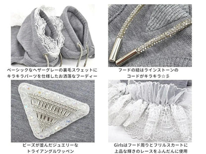 サーカスサーカス circus circus Classy Laced Hoodie(CW-0289)【小型犬 犬用 ウエア トップス スウェット フーディ】