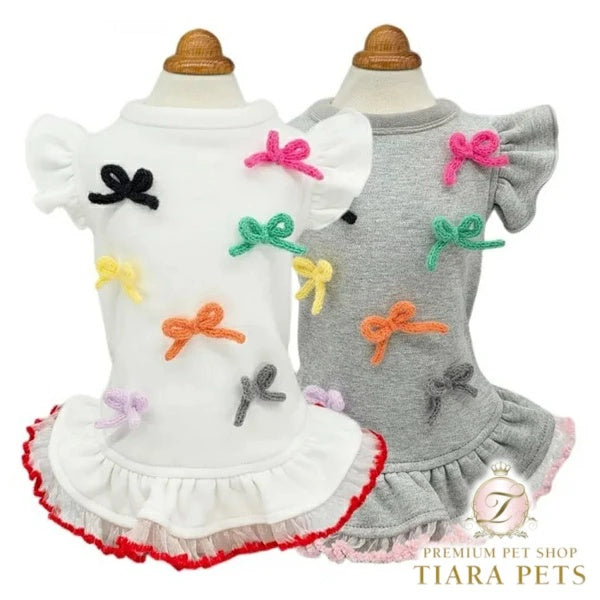 サーカスサーカス circus circus Charming Ribbon Sweat(CCW-0290)【小型犬 犬用 ウエア ワンピース スカート スウェット】