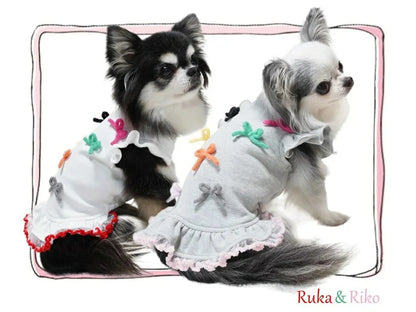 サーカスサーカス circus circus Charming Ribbon Sweat(CCW-0290)【小型犬 犬用 ウエア ワンピース スカート スウェット】