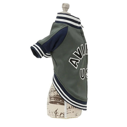 アヴィレックス AVIREX トラックJKTロゴ【小型犬 犬服 アウター ジャケット カジュアル】