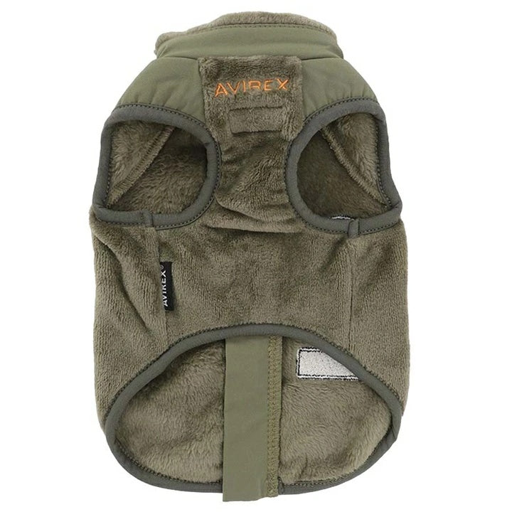 アヴィレックス AVIREX ロゴパッチフリースジャケット【小型犬 犬服 アウター ジャケット カジュアル】