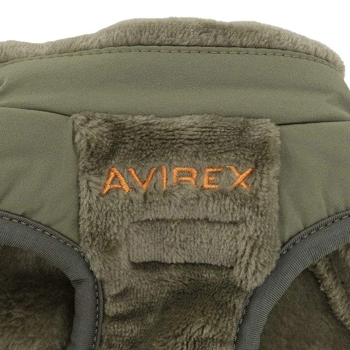 アヴィレックス AVIREX ロゴパッチフリースジャケット【小型犬 犬服 アウター ジャケット カジュアル】