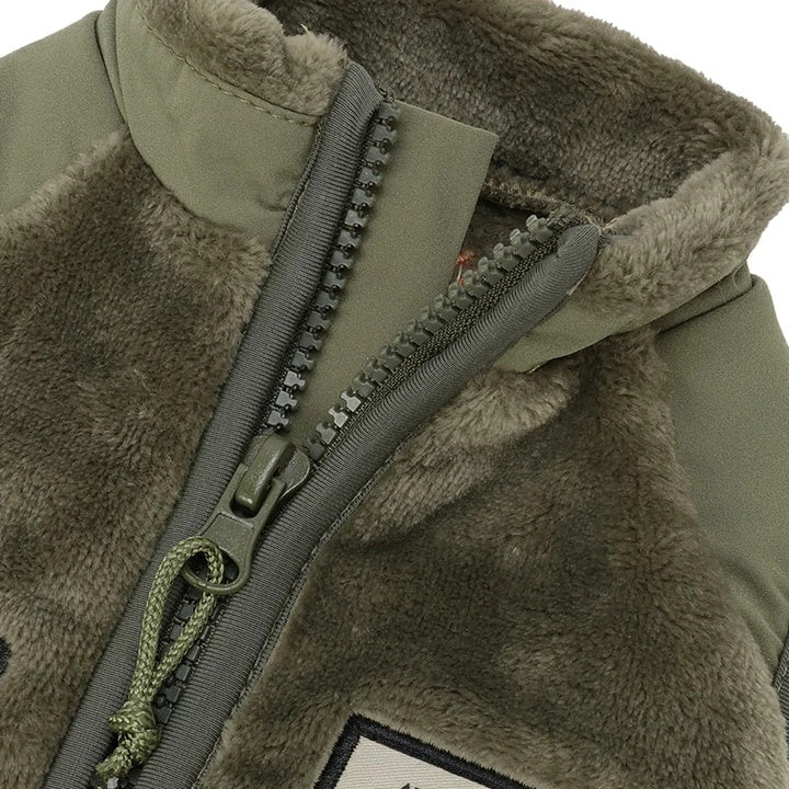 アヴィレックス AVIREX ロゴパッチフリースジャケット【小型犬 犬服 アウター ジャケット カジュアル】