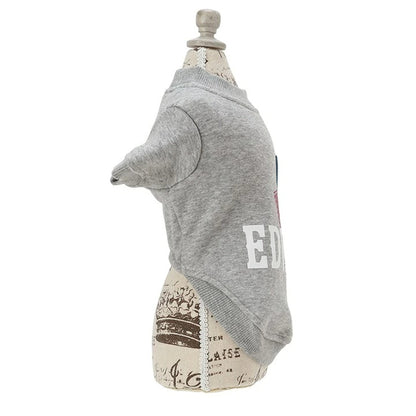 エドウイン EDWIN パッチワークスウェット【小型犬 犬服 ウエア トップス スウェット トレーナー カジュアル】
