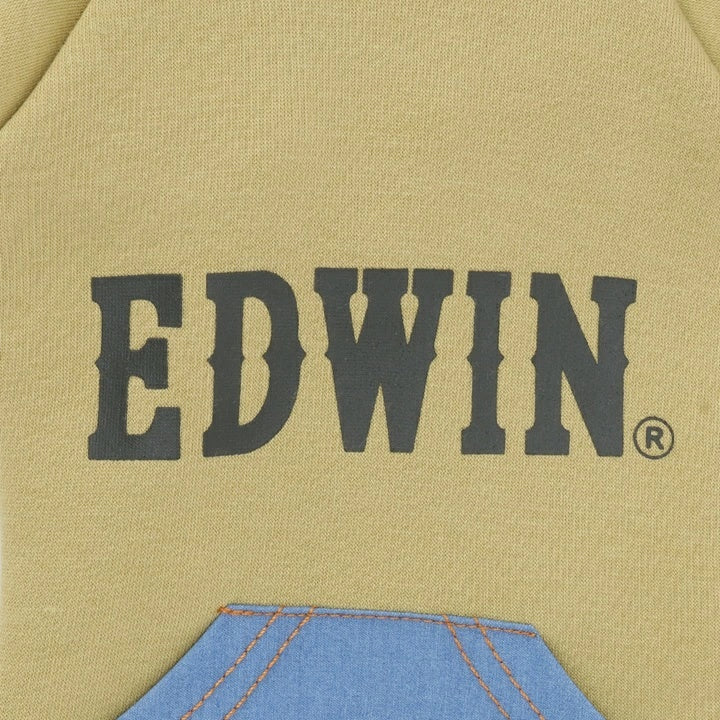 エドウイン EDWIN デニムライクポケット付パーカー【小型犬 犬服 ウエア トップス スウェット パーカー フーディ カジュアル】